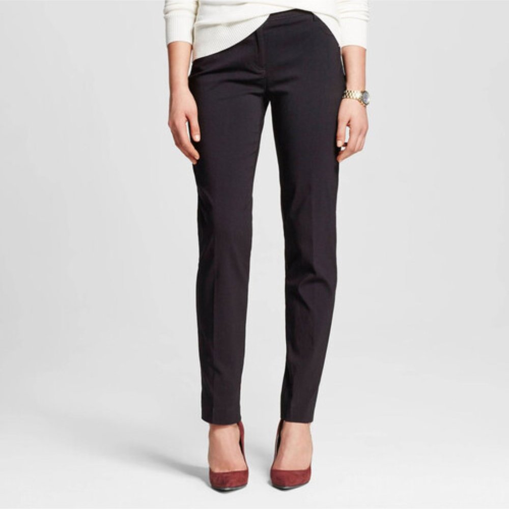 NWT Zac & Rachel Black Slim Stretch Dress Pants 8